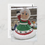 Frau Claus Postkarte (Vorne/Hinten)