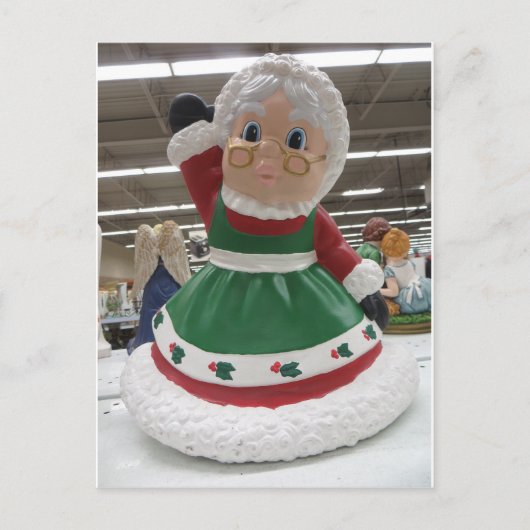 Frau Claus Postkarte (Vorderseite)