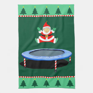 Frau Claus Turnerin Geschirrtuch