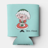 Frau Claus' Zolltext kann cooler werden Dosenkühler (Rückseite)