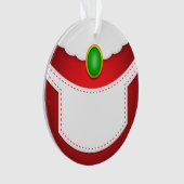 Frau Clause Belly Ornament (Vorderseite)