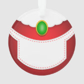 Frau Clause Belly Ornament (Rückseite)