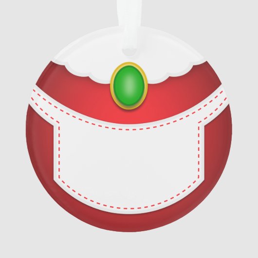 Frau Clause Belly Ornament (Rückseite)