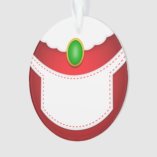 Frau Clause Belly Ornament (Vorderseite)