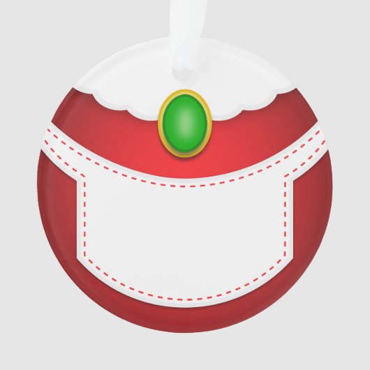 Frau Clause Belly Ornament (Vorderseite)