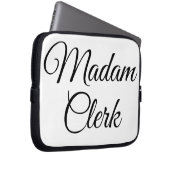 Frau Clerk Laptopschutzhülle (Vorne Rechts)