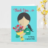 Frau CNA Danke, Bouquet Karte (Gelbe Blume)