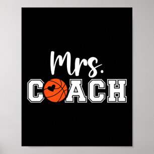 Frau Coach Sketll Coach Ehefrau eines Sketll Coach Poster