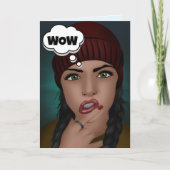 FRAU COMPLIMENTARY SIE SEHEN DEN MARVELOUS GEBURTS KARTE (Vorderseite)