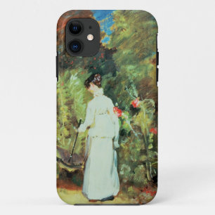 Frau Constable in ihrem Garten iPhone 11 Hülle