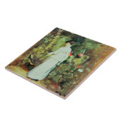 Frau Constable in ihrem Garten Fliese (Seite)