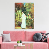 Frau Constable in ihrem Garten Leinwanddruck (Insitu (Wohnzimmer))