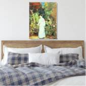 Frau Constable in ihrem Garten Leinwanddruck (Insitu (Schlafzimmer))