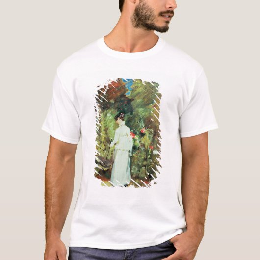 Frau Constable in ihrem Garten T-Shirt (Vorderseite)
