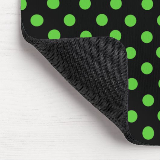 Frau Cookies Green Spot Polka Dot Mousepad (Ecke)