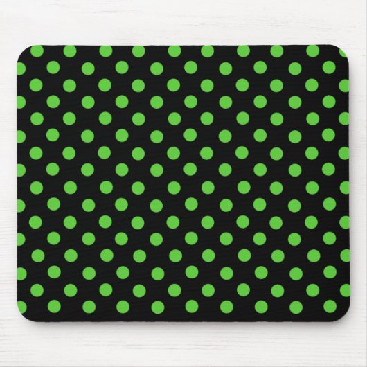Frau Cookies Green Spot Polka Dot Mousepad (Vorne)
