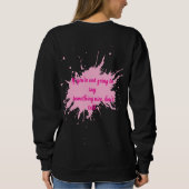 Frau Cool Kapuzenpullover Sweatshirt (Rückseite)