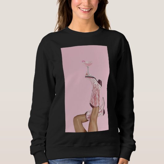 Frau Cool Kapuzenpullover Sweatshirt (Vorderseite)