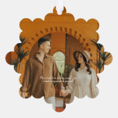 Frau Coquette Mistletoe Brautparty Ornament Karte (Rückseite)