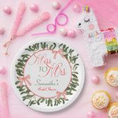 Frau Coquette Mistletoe Brautparty Pappteller (Party)