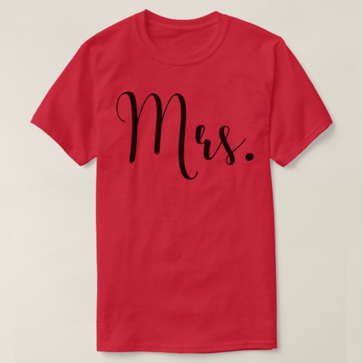 Frau Couple Frau Ehe Bride Bachelorette Mr. T-Shirt (Design vorne)