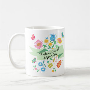 Frau Court Reporter Frühjahrs-Tasse Kaffeetasse