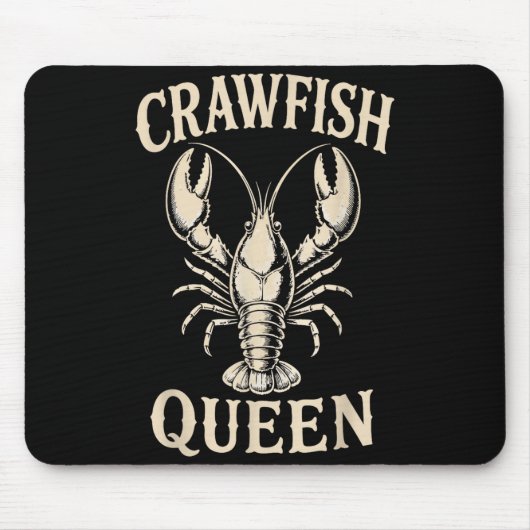 Frau Crawfish-Kochkrabben-Mutter-Meeresfrüchte-Fes Mousepad (Vorne)