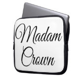 Frau Crown Laptopschutzhülle (Vorderseite Links)