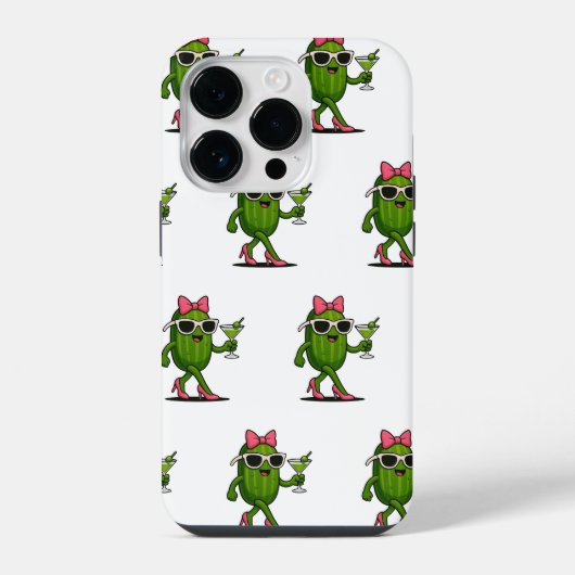Frau Cucumber Chic iPhone Hülle (Rückseite)