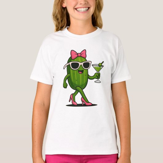Frau Cucumber Chic T-Shirt (Vorderseite)