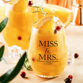 Frau Custom Brautparty Party Weinglas Ohne Stiel