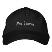 Frau Custom Name Brautgeschenk Hochzeitsgeschenk Bestickte Baseballkappe (Vorderseite)