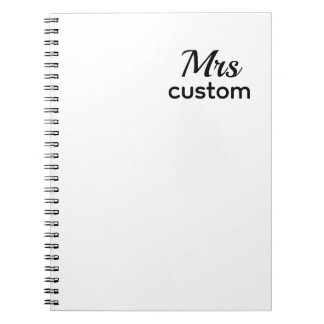 Frau Custom Notizbuch – Personalisierter Name Notizblock