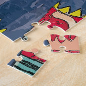 Frau, Dackel, Gitarre-Matisse Puzzle (Seite)