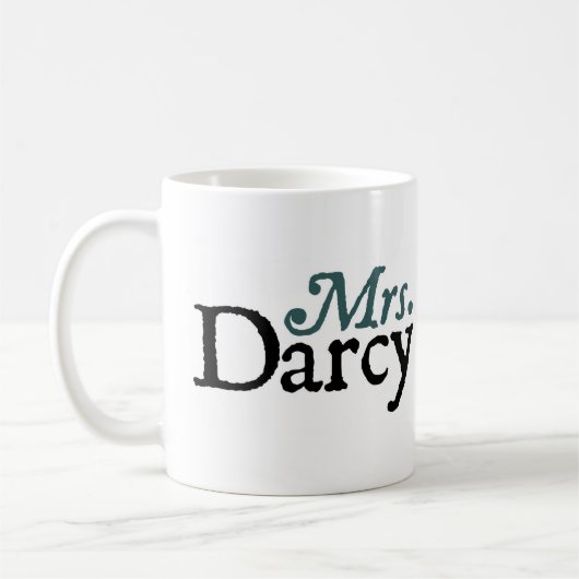 Frau Darcy Mug Jane-Austen Kaffeetasse (Links)