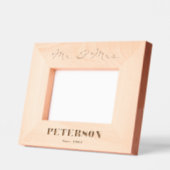 Frau Dates Custom Wood Picture Frames Geätzte Rahmen (Links)