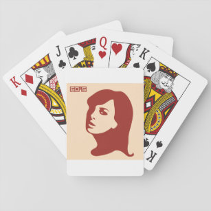 Frau der 60er Jahre Spielkarten