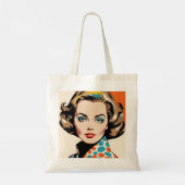 Frau der 80er Jahre Tragetasche (Rückseite)