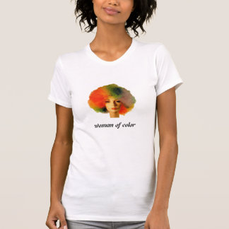 Frau der Farbe T-Shirt