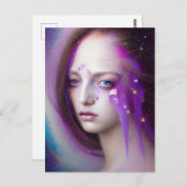 Frau der Galaxien Postkarte (Vorne/Hinten)