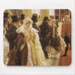 Frau der Gesellschaft von Tissot, Vintage-Viktoria Mousepad