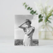 Frau der Hochebenen Postkarte (Stehend Vorderseite)
