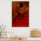 Frau der Leidenschaft Poster (Küche)