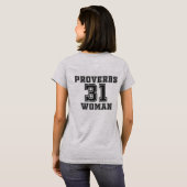 Frau der Sprichwort-31 T-Shirt (Schwarz voll)