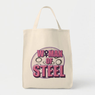 Frau der StahlTasche Tragetasche