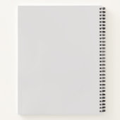 Frau der Sterne Lila & braun große Softcover Notizblock (Rückseite)