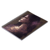 Frau der Sterne Lila & braun kleines Notebook Notizblock (Linke Seite)