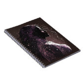 Frau der Sterne Lila & braun kleines Notebook Notizblock (Rechte Seite)