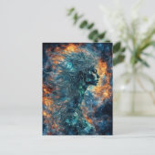 Frau der Sterne Postkarte (Stehend Vorderseite)