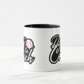 Frau des Baseballtrainers hat Vorrang auf den Trai Tasse (Zentrum)